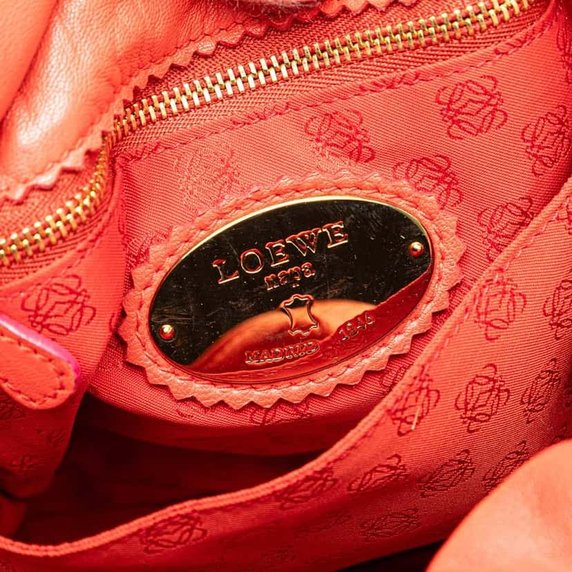 Loewe Nappa Flamenco Tassel 22 Crossbody Red Leather Good condition - Box View