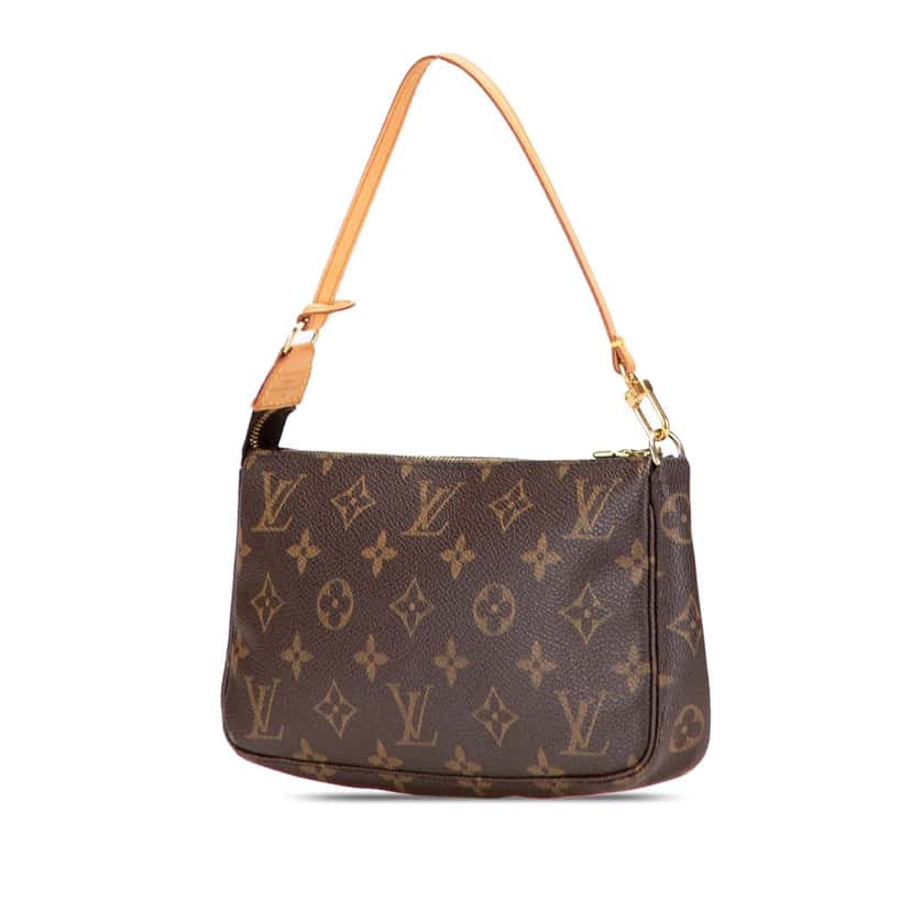 Louis Vuitton Monogram Pochette Accessoires Brown Canvas Good condition - Back View