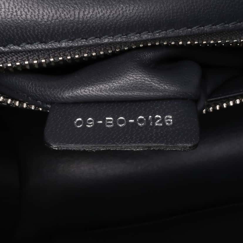 Dior Medium Metallic Patent Microcannage Diorama Crossbody Blue Leather Good condition - Box View