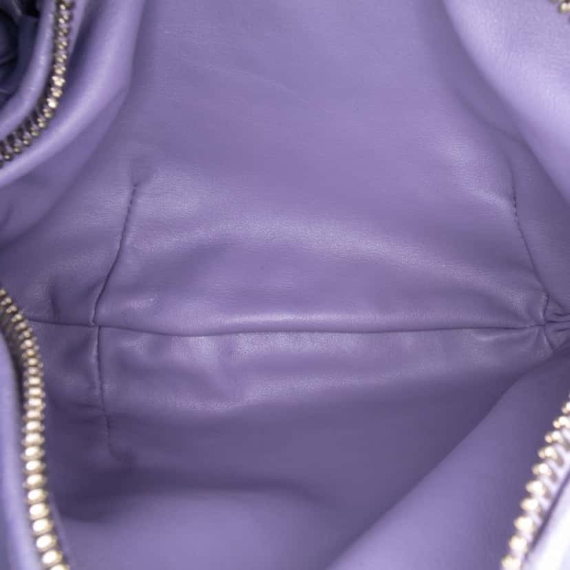 Bottega Veneta Mini Nappa Intrecciato Jodie Purple Leather Good condition - Model View
