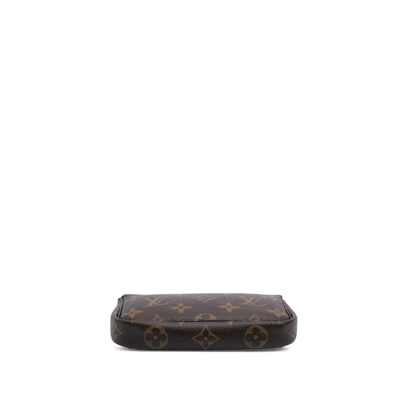 Louis Vuitton Monogram Mini Pochette Accessoires Brown Canvas Good condition - Inside View