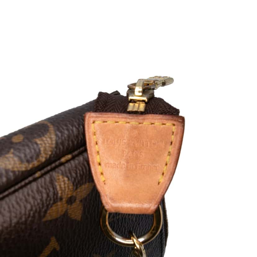 Louis Vuitton Monogram Mini Pochette Accessoires Brown Canvas Good condition - Box View