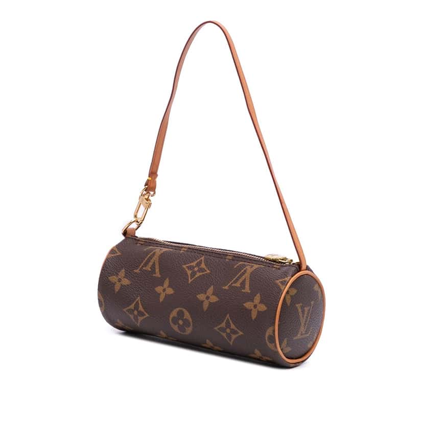 Louis Vuitton Monogram Papillon Pochette Brown Canvas Good condition - Back View