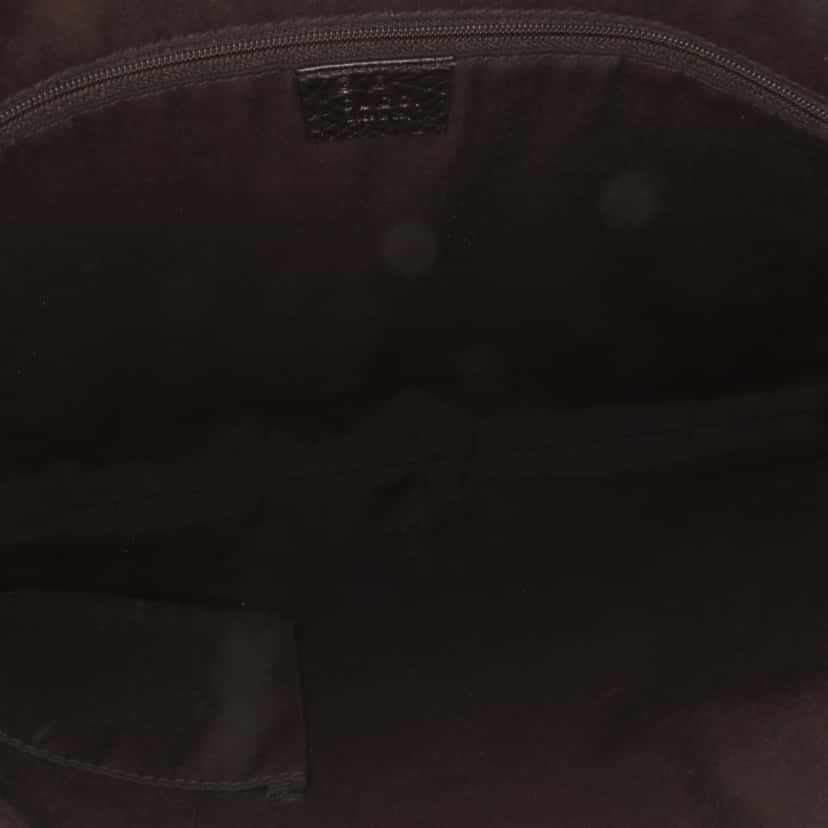 Gucci Large GG Crystal Half Moon Hobo Brown Canvas Good condition - Model View