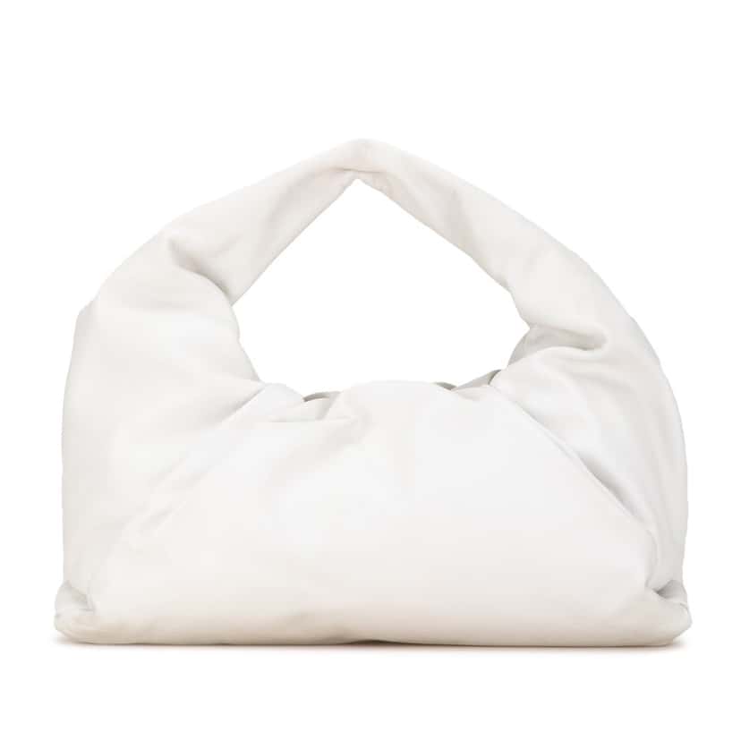 Bottega Veneta Lambskin The Shoulder Pouch White Leather Very good condition - Front View