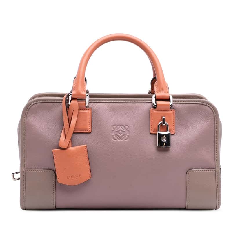 Loewe Tricolor Leather Amazona 28 Pink Leather Fair condition - Front View