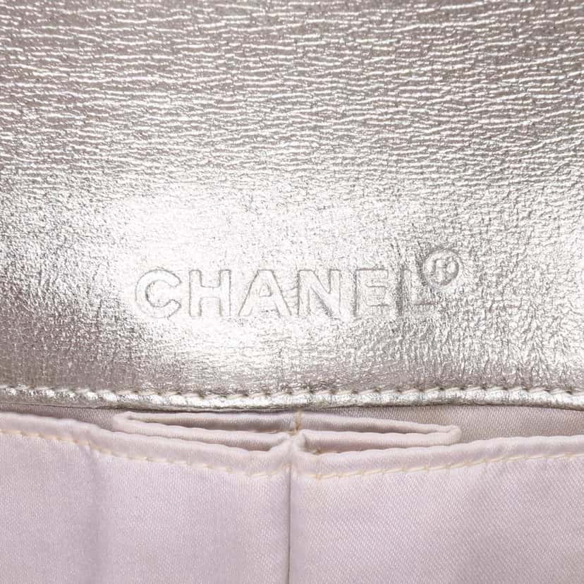 Chanel New Travel Line Nylon East West Flap Silver Fair condition - Box View