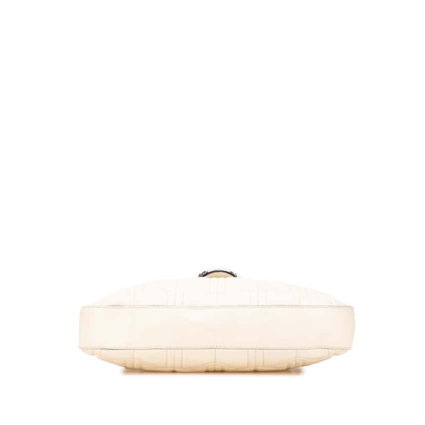 Gucci Quilted Leather Dionysus Web Hobo White Leather Very good condition - Inside View