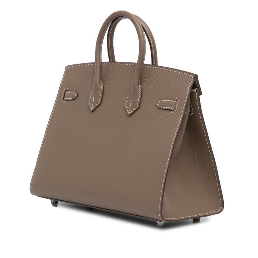 Hermès Epsom Birkin Sellier 25 Brown Leather Good condition - Back View