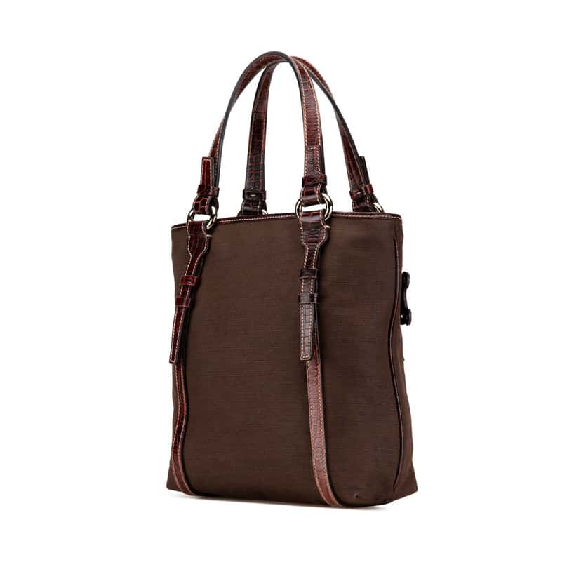 Celine Canvas Tote Brown Canvas Good condition - Back View