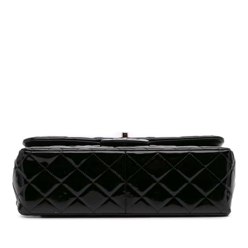 Chanel Jumbo Classic Patent Double Flap Black Leather Good condition - Inside View