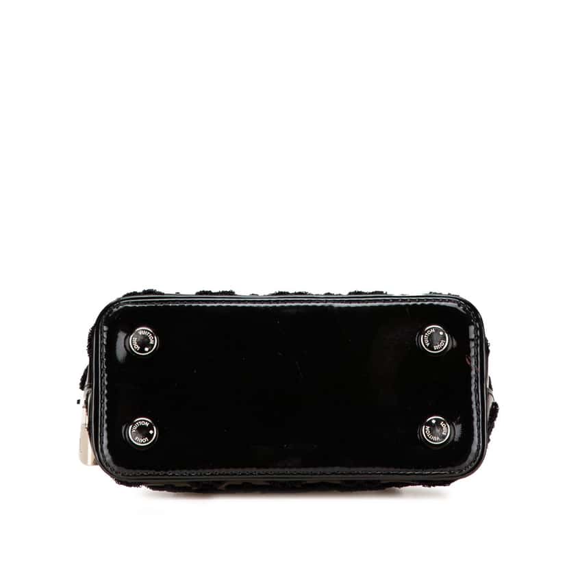 Louis Vuitton Monogram Fascination Lockit Frame BB Black Leather Good condition - Inside View