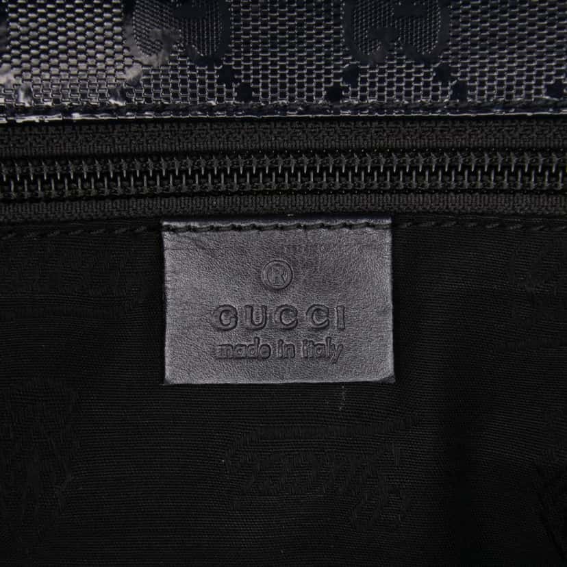 Gucci GG Imprime Messenger Bag Black Canvas Good condition - Box View