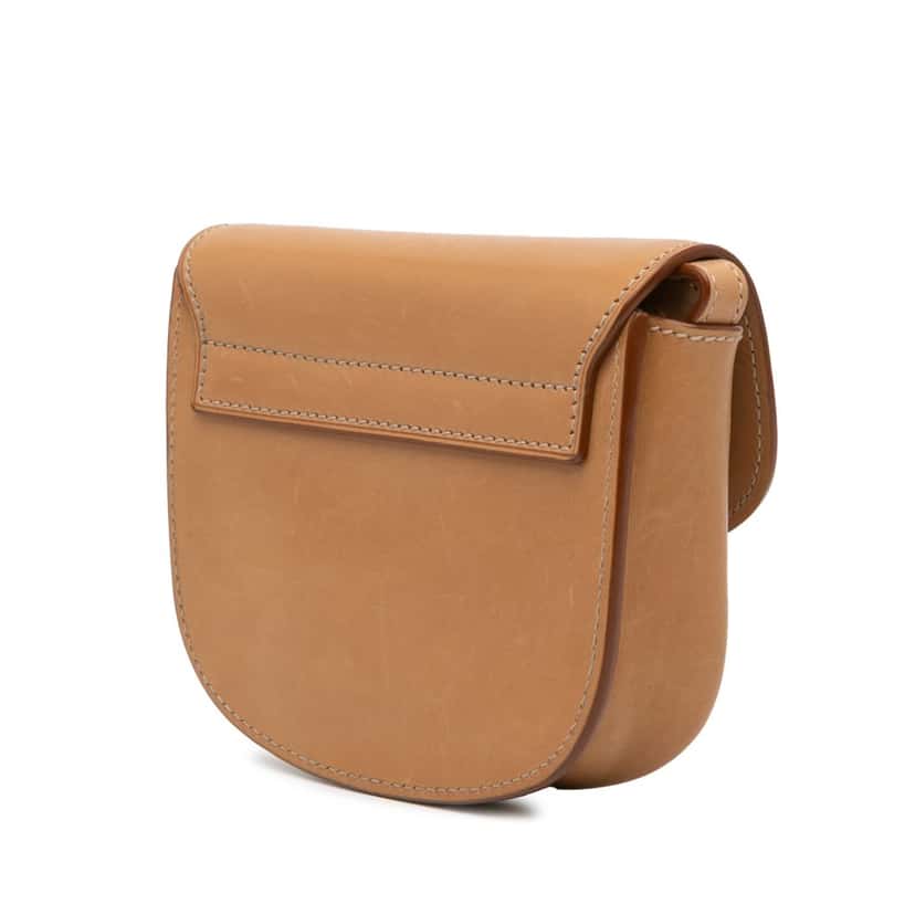 Saint Laurent Small Leather Kaia Crossbody Brown Leather Good condition - Back View