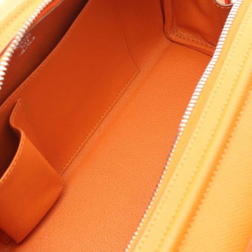 Hermès Epsom Sac En Vie 26 Orange Leather Good condition - Inside View