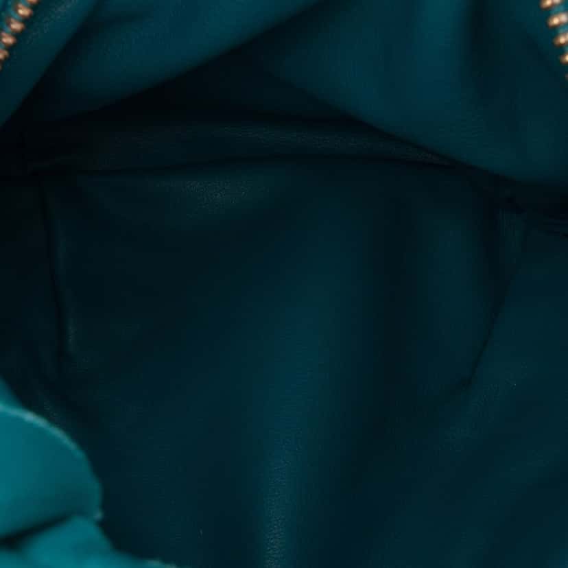 Bottega Veneta Mini Nappa Intrecciato Jodie Blue Leather Good condition - Model View