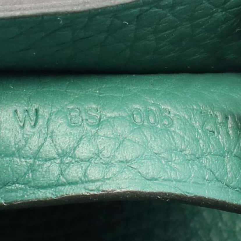 Hermès Clemence Cabasellier 31 Green Leather Good condition - Box View