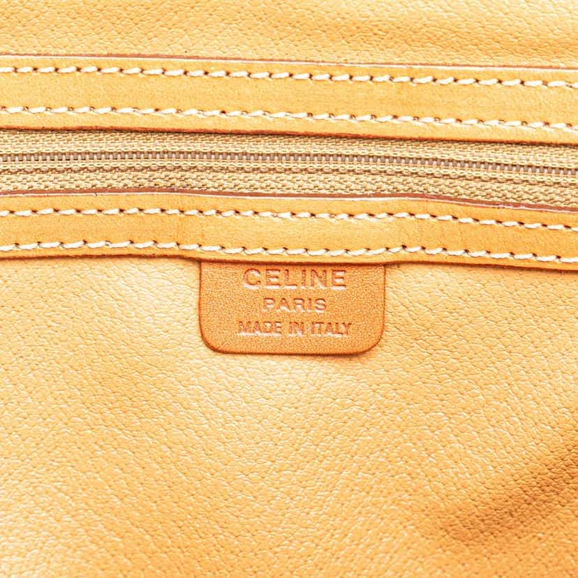 Celine Macadam Coated Canvas Dome Satchel Brown Canvas Good condition - Box View