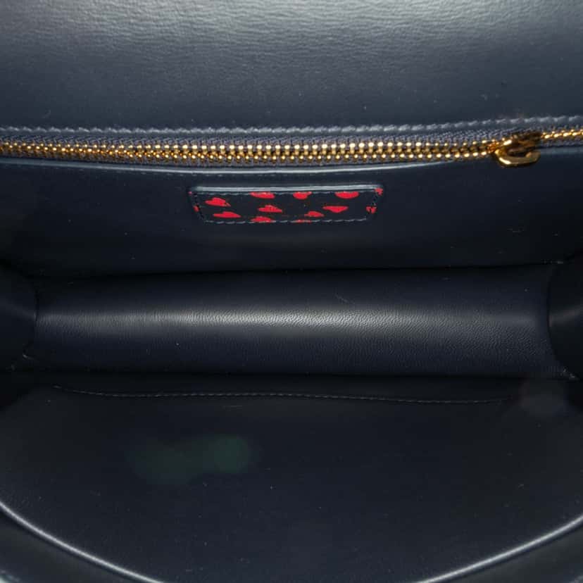 Dior I Love Paris 30 Montaigne Flap Blue Leather Good condition - Box View