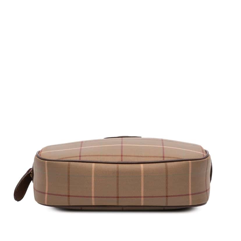 Burberry Vintage Check Canvas Clutch Brown Canvas Good condition - Inside View
