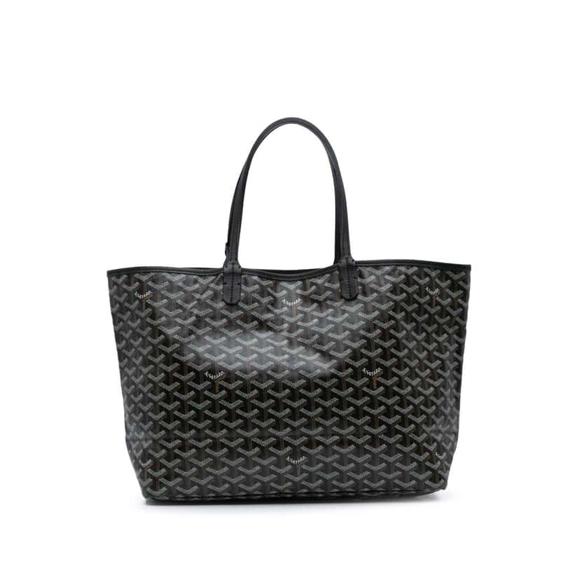 Goyard Goyardine Saint Louis PM Black Canvas Good condition - Front View