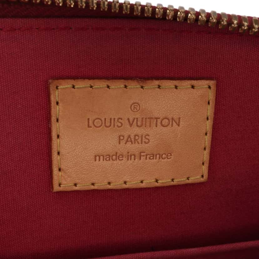 Louis Vuitton Monogram Vernis Alma BB Red Leather Good condition - Box View