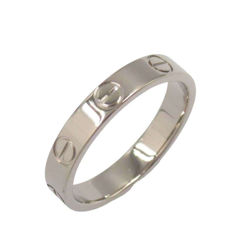 Cartier 18K White Gold Small Love Ring Silver White Gold Good condition - Inside View