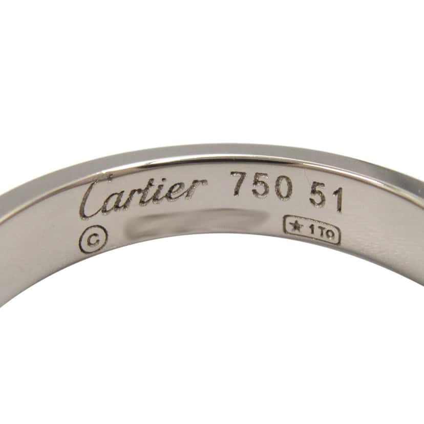 Cartier 18K White Gold Small Love Ring Silver White Gold Good condition - Model View