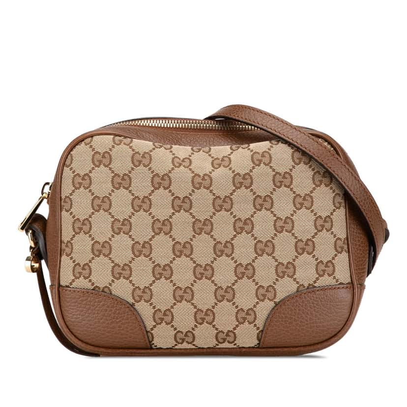 Gucci GG Canvas Bree Crossbody Brown Canvas Good condition - Front View