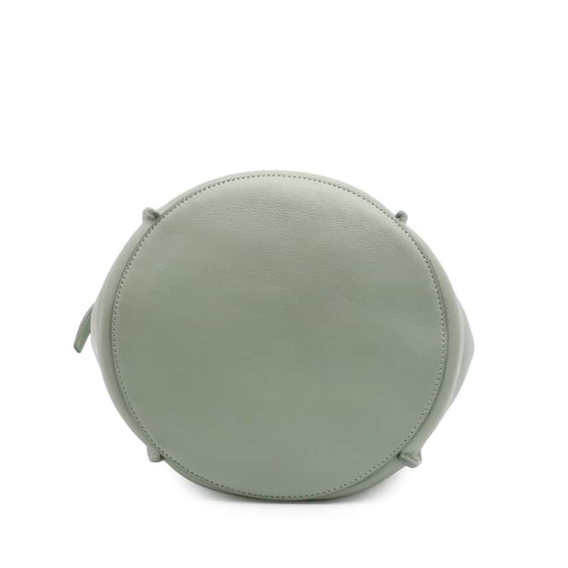 Celine Leather Big Bag Bucket Crossbody Green Leather Good condition - Inside View