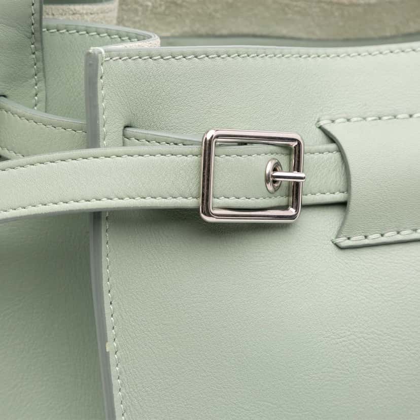 Celine Leather Big Bag Bucket Crossbody Green Leather Good condition - Box View