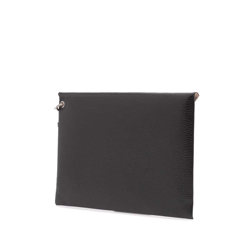 Maison Margiela Leather MM11 Envelope Clutch Black Leather Good condition - Back View