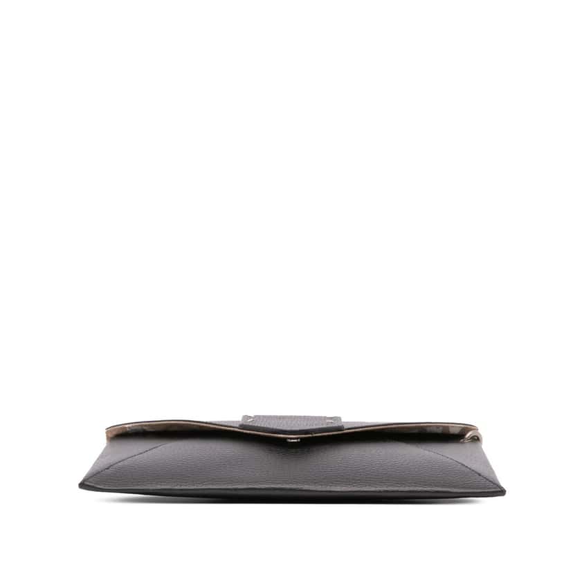 Maison Margiela Leather MM11 Envelope Clutch Black Leather Good condition - Inside View