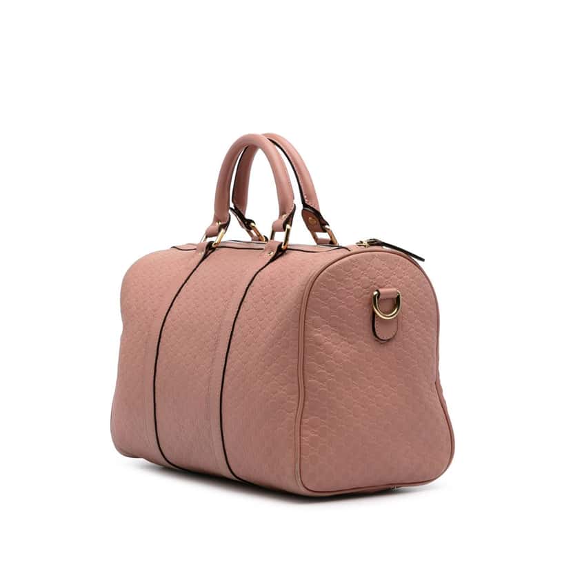 Gucci Medium Microguccissima Satchel Pink Leather Good condition - Back View