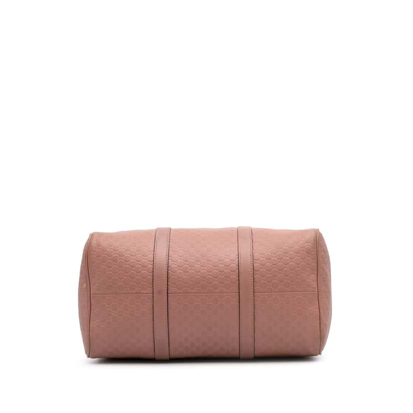 Gucci Medium Microguccissima Satchel Pink Leather Good condition - Inside View