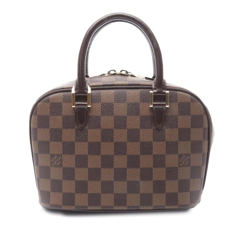 Louis Vuitton Damier Ebene Mini Sarria Brown Canvas Good condition - Front View