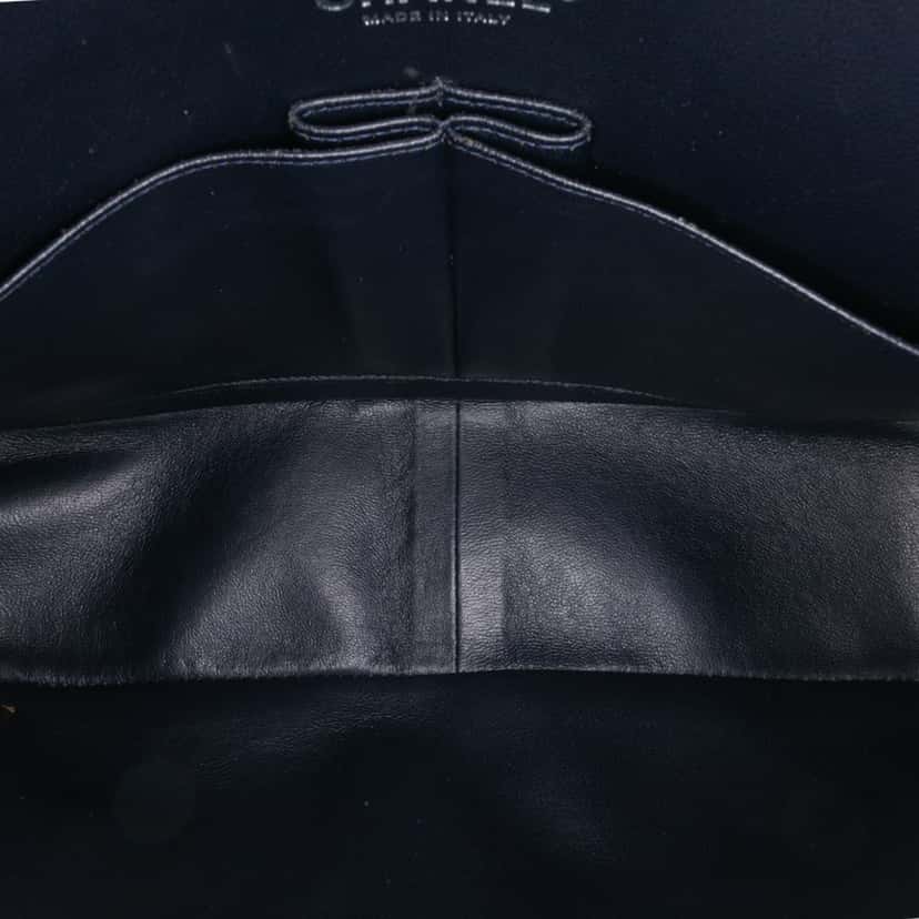Chanel Jumbo Classic Lambskin Double Flap Blue Leather Good condition - Model View