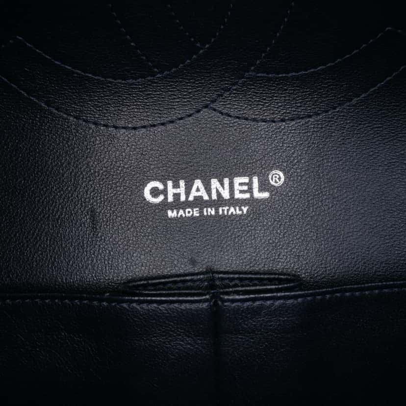 Chanel Jumbo Classic Lambskin Double Flap Blue Leather Good condition - Box View