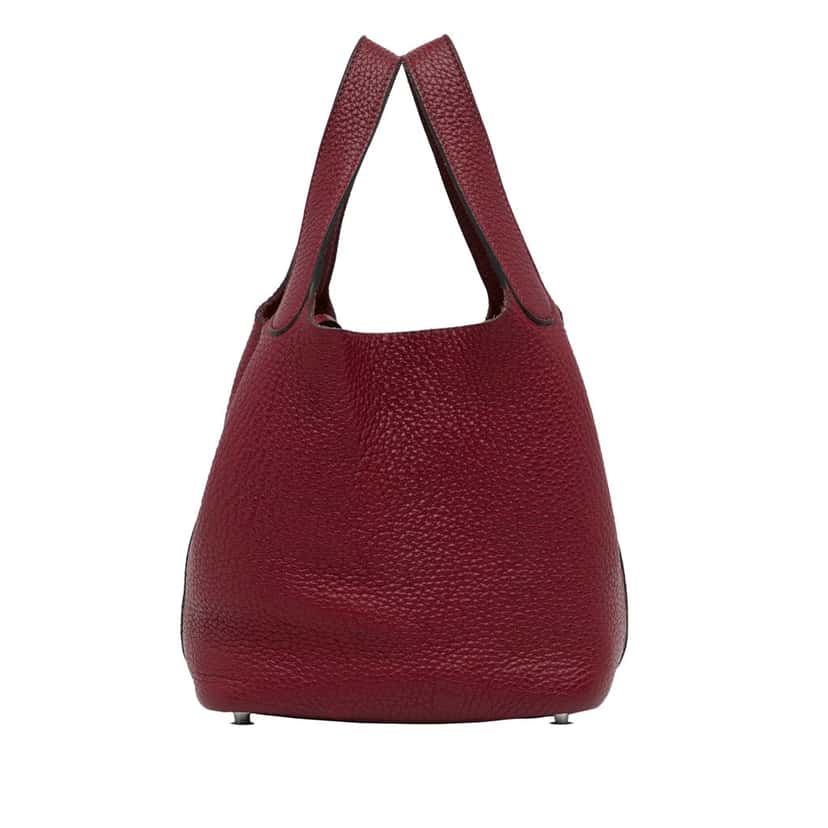 Hermès Clemence Picotin Lock 18 Red Leather Good condition - Inside View