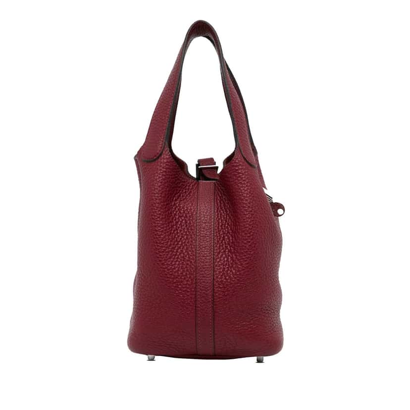 Hermès Clemence Picotin Lock 18 Red Leather Good condition - Model View