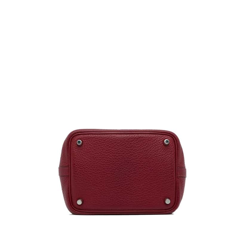 Hermès Clemence Picotin Lock 18 Red Leather Good condition - Box View