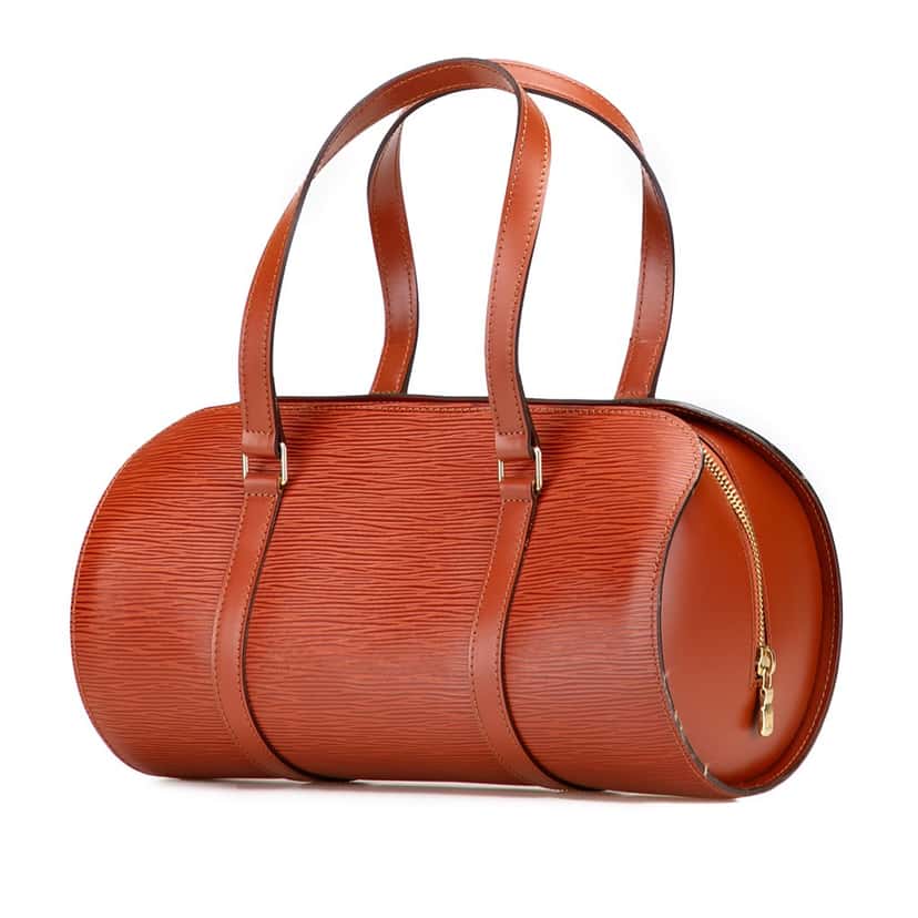 Louis Vuitton Epi Soufflot Brown Leather Fair condition - Back View