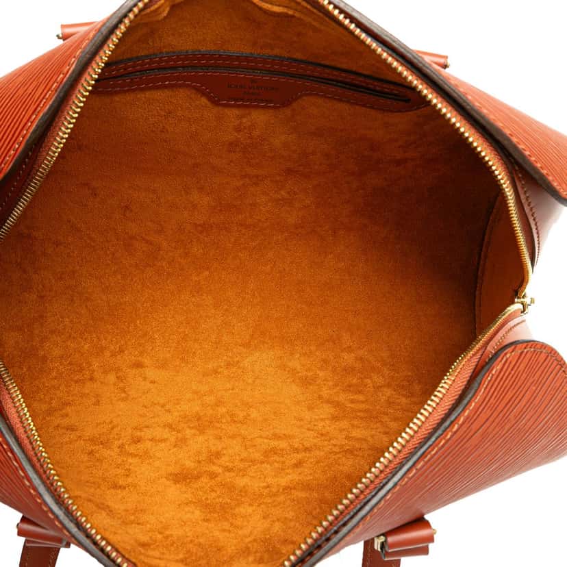 Louis Vuitton Epi Soufflot Brown Leather Fair condition - Model View