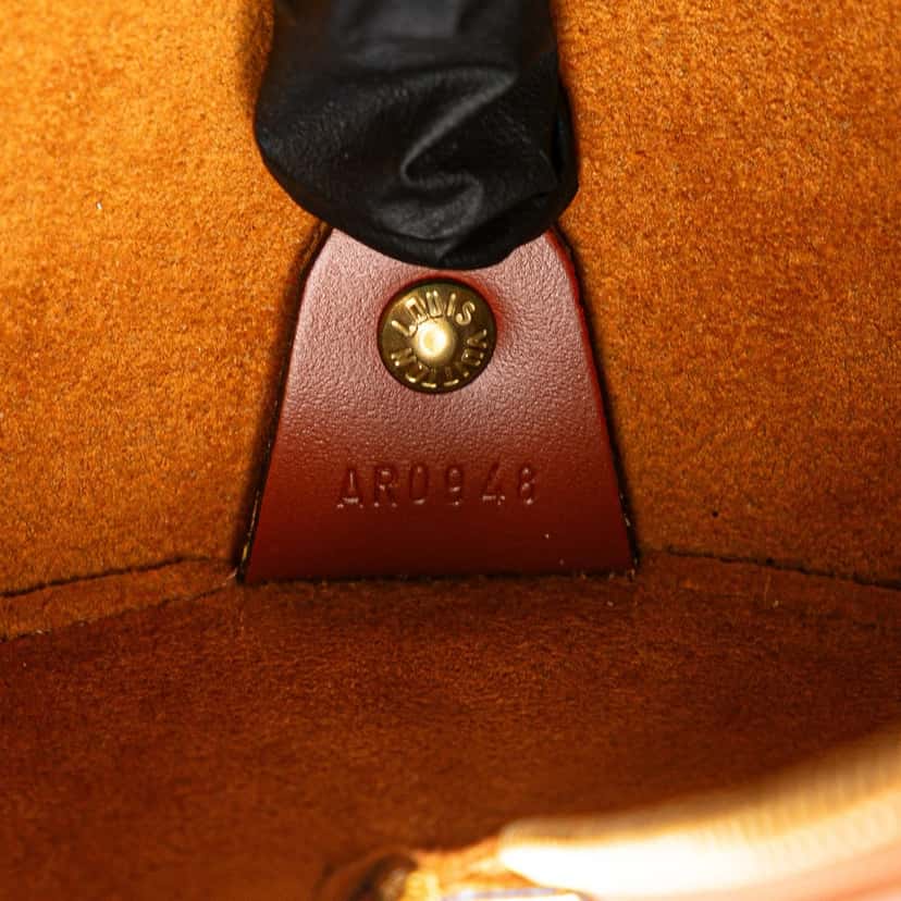 Louis Vuitton Epi Soufflot Brown Leather Fair condition - Box View
