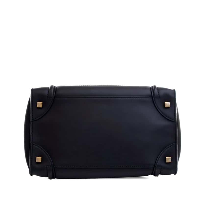 Celine Mini Calfskin Luggage Tote Black Leather Good condition - Box View