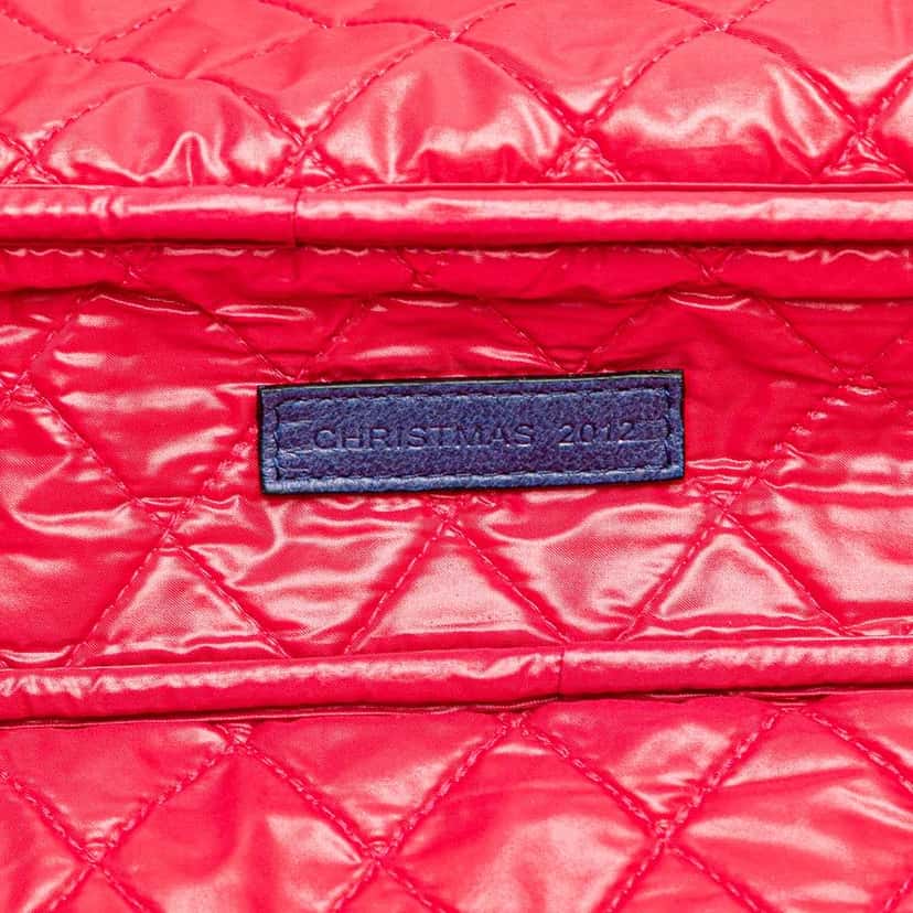 Chanel CC Quilted Nylon Laptop Case Blue Good condition - Box View