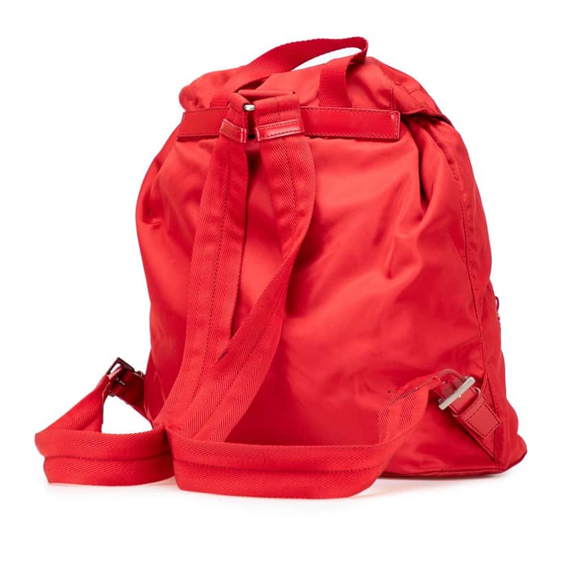 Prada Tessuto Backpack Red Fair condition - Back View