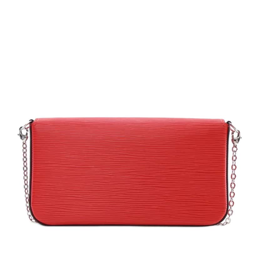 Louis Vuitton Epi Pochette Felicie Red Leather Good condition - Inside View