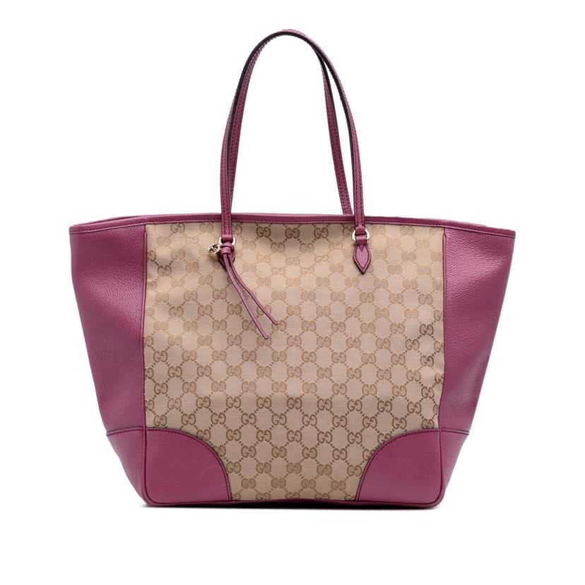Gucci GG Canvas Bree Tote Brown Canvas Good condition - Front View