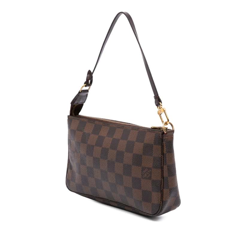 Louis Vuitton Damier Ebene Pochette Accessoires Brown Canvas Good condition - Back View